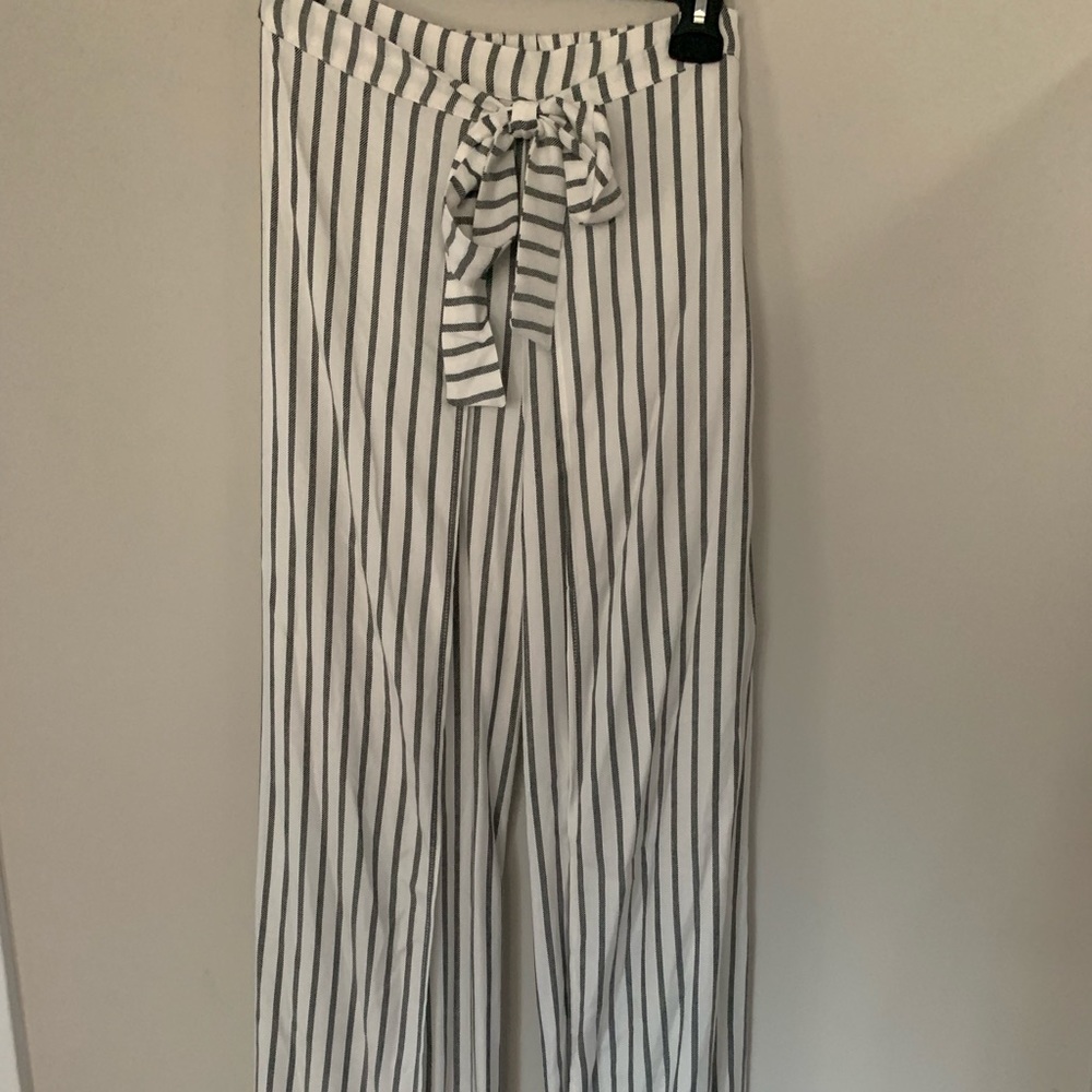 Striped flowy pants